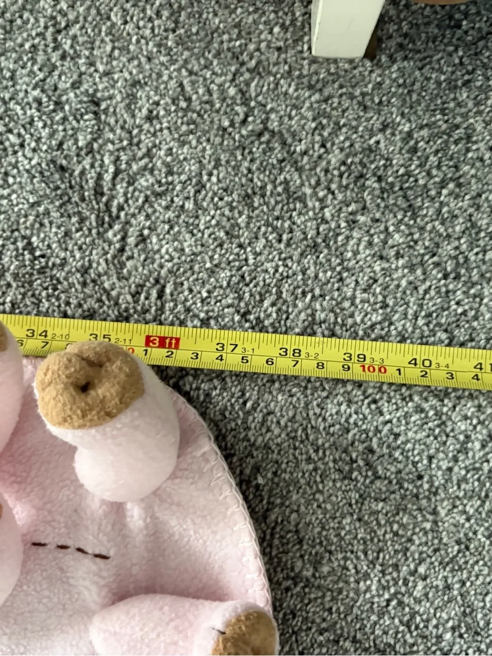 Ty Pink and Tan Bear Lovey Bib Blankie